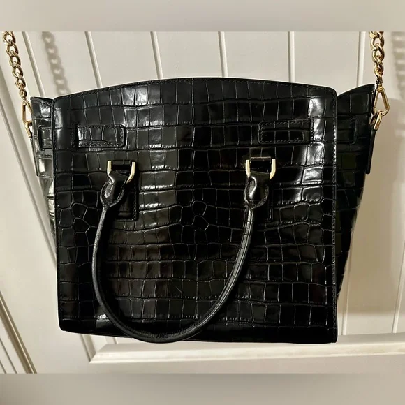 Michael Kors Shoulder Bag with Crocodile Embossed Leather - Picture 4 of 8